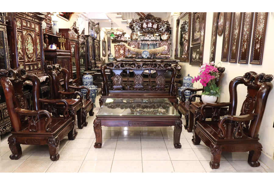 Bộ b&agrave;n ghế sang chảnh, t&ocirc;n vinh vẻ đẹp sắc sảo của ng&ocirc;i nh&agrave;