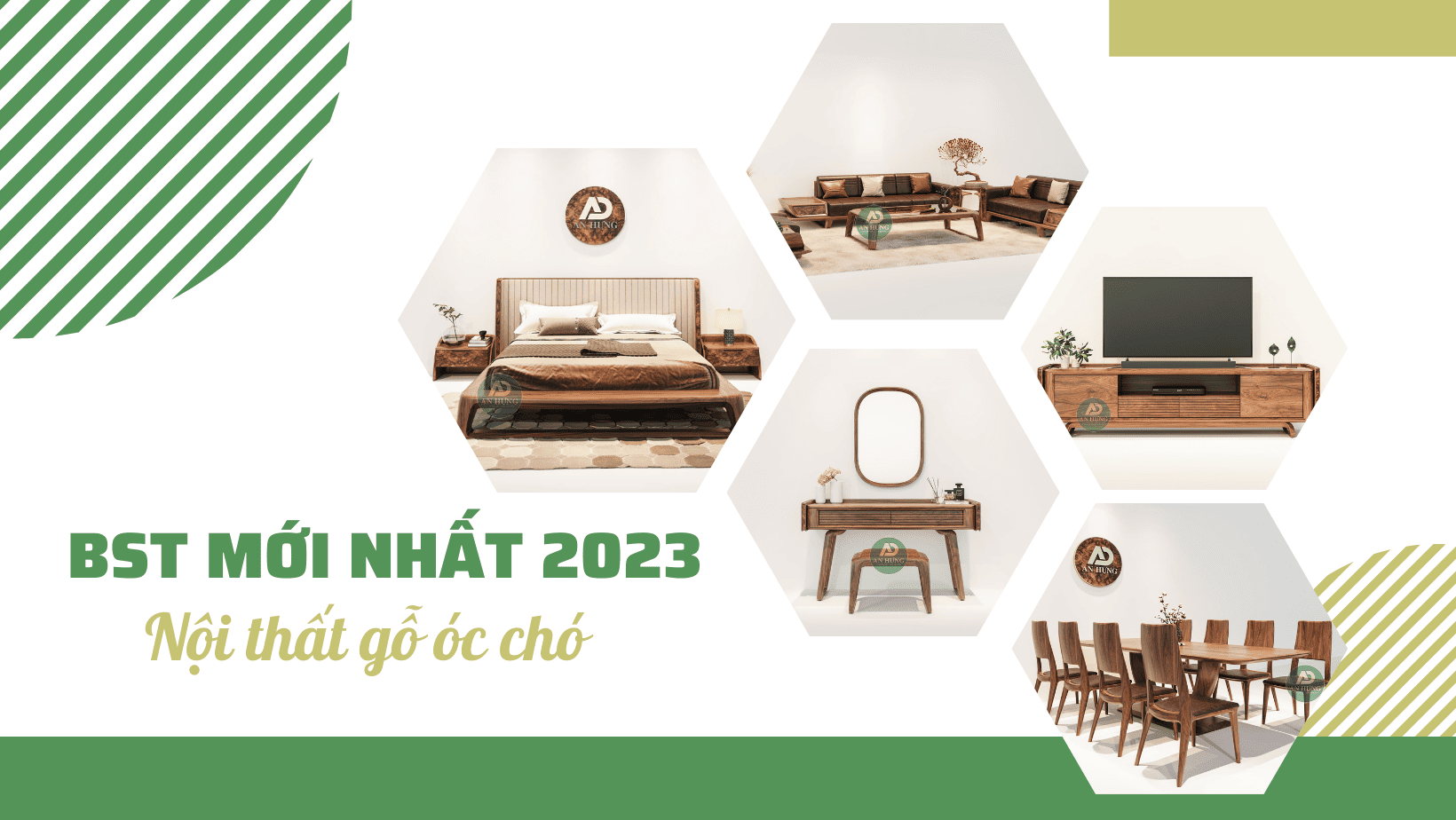 "BỘ SƯU TẬP AH02" - NỘI THẤT GỖ ÓC CHÓ MỚI NHẤT 2026