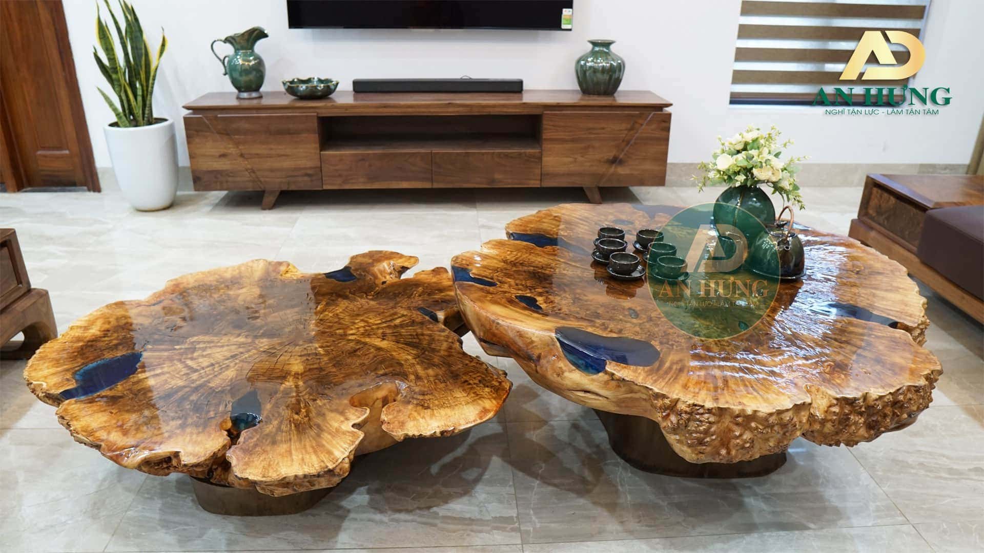 ph&ograve;ng kh&aacute;ch nội thất gỗ &oacute;c ch&oacute;