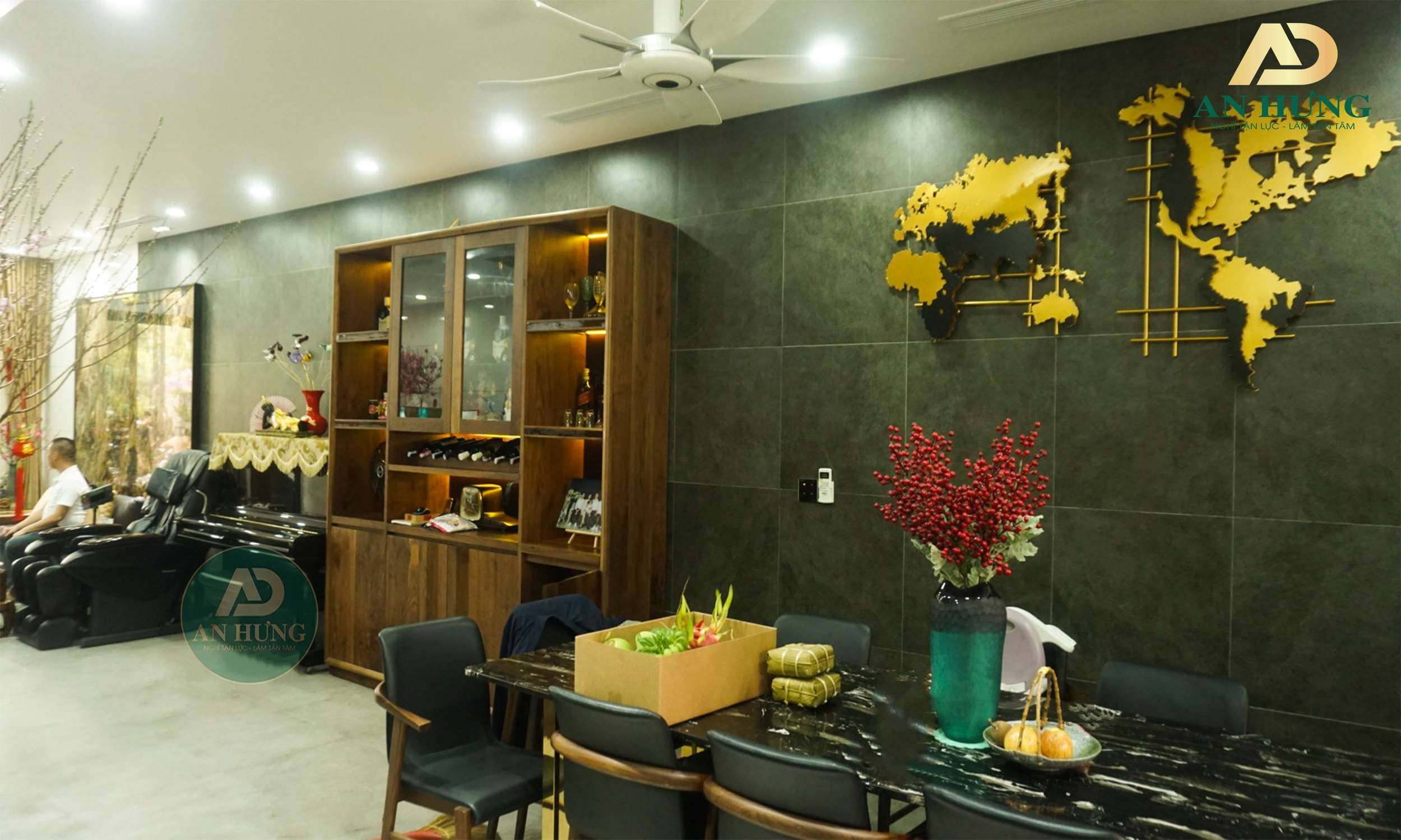 mẫu ph&ograve;ng kh&aacute;ch gỗ &oacute;c ch&oacute;