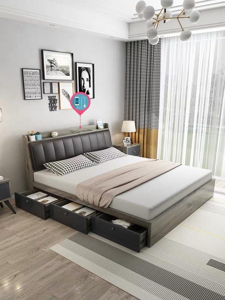 Giường ngủ c&oacute; ngăn k&eacute;o hiện đại