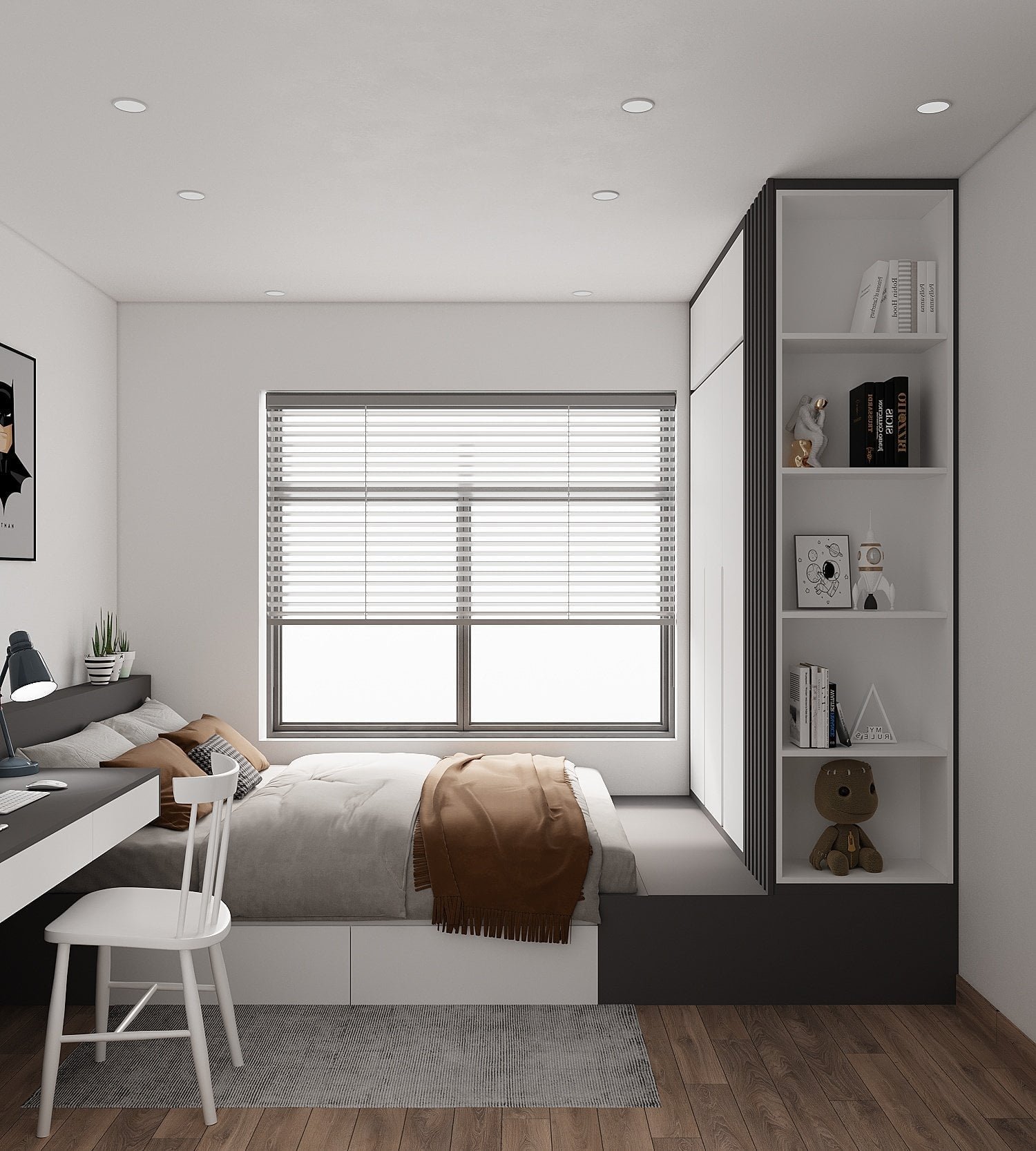Giường ngủ th&ocirc;ng minh c&oacute; ngăn k&eacute;o 03