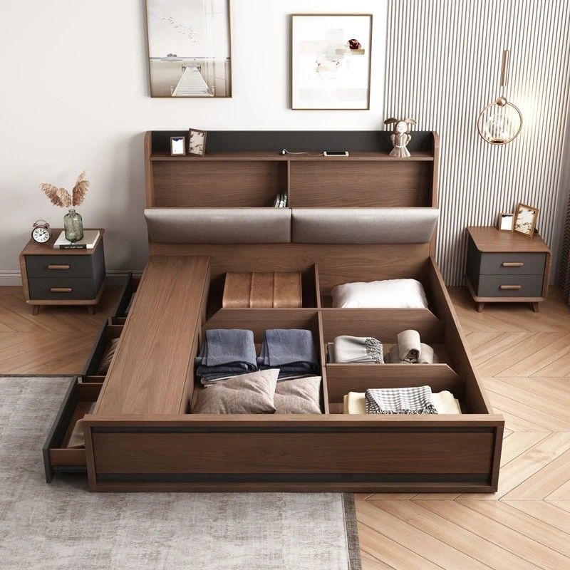 Giường ngủ c&oacute; ngăn k&eacute;o 01