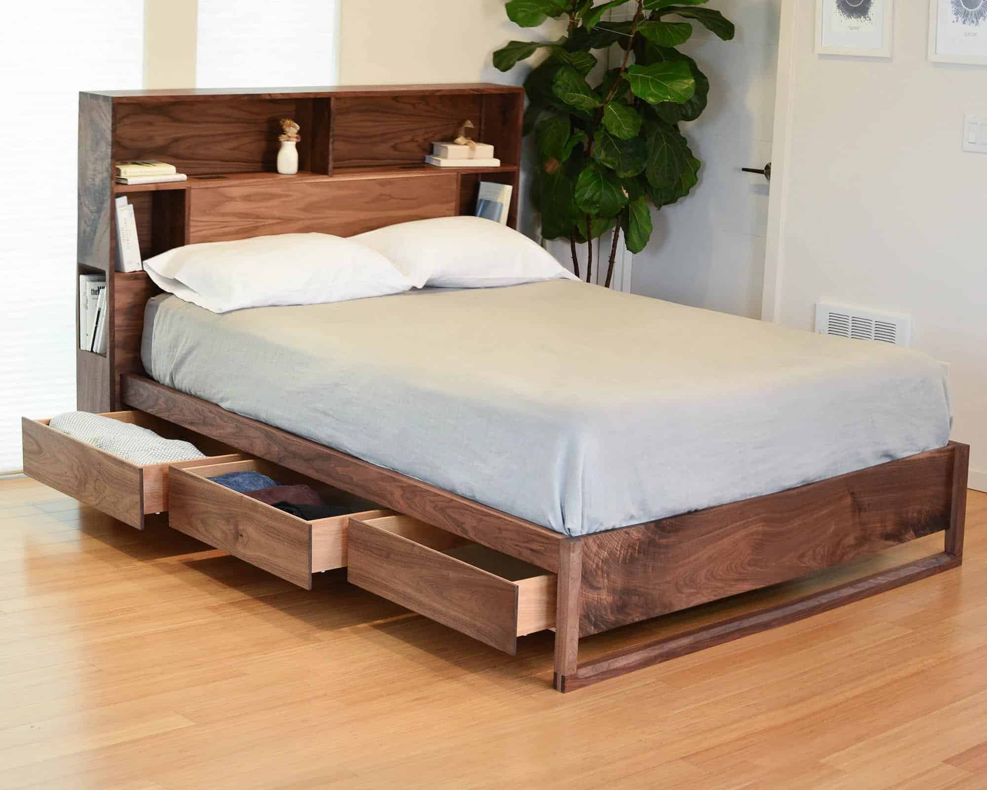 Giường ngăn k&eacute;o gỗ tự nhi&ecirc;n
