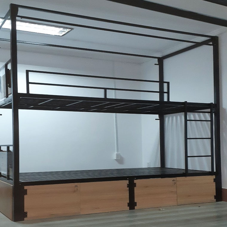 Giường sắt c&oacute; ngăn k&eacute;o