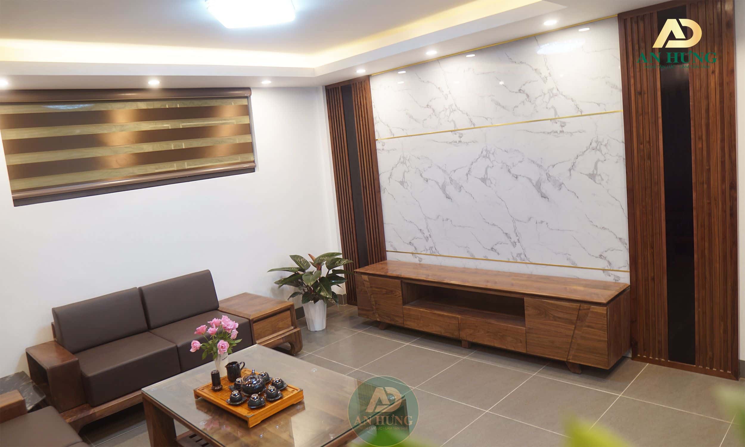 Kệ tivi gỗ óc chó có chất lượng, độ bền, tuổi thọ cao