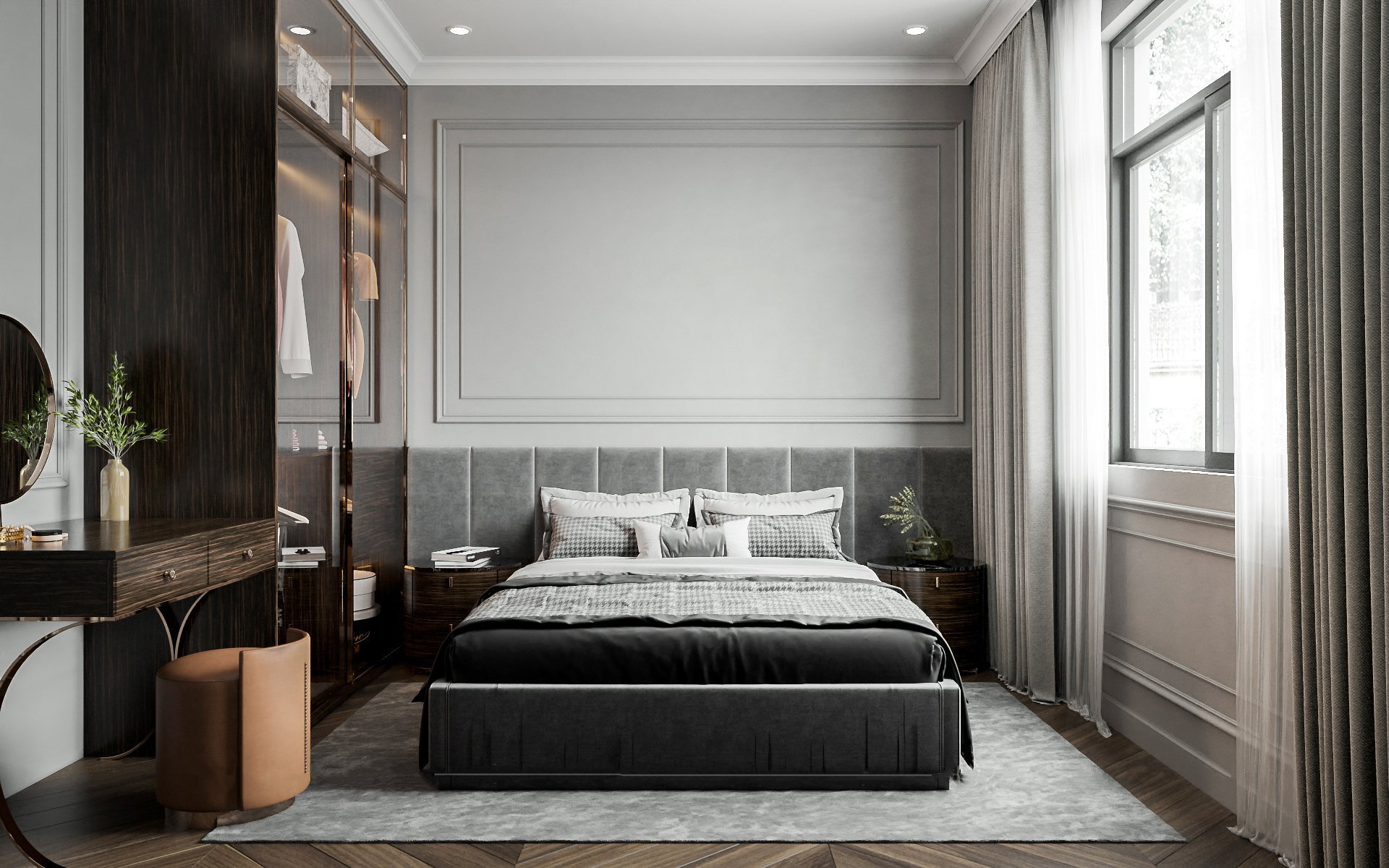 Phòng ngủ 20m2 thiết kế đơn giản