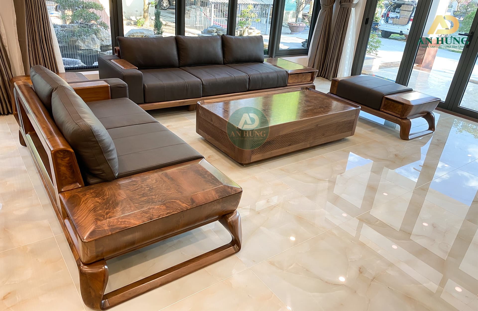 Thi c&ocirc;ng nội thất gỗ &oacute;c ch&oacute; Biệt thự nh&agrave; vườn