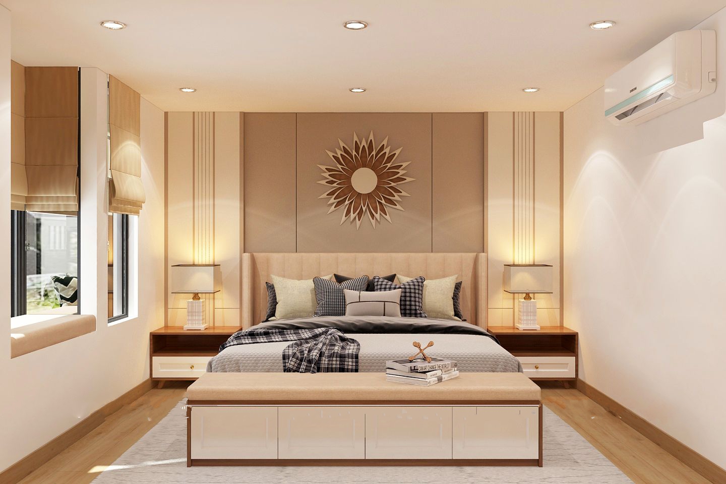 Giường có ngăn kéo đẹp mắt