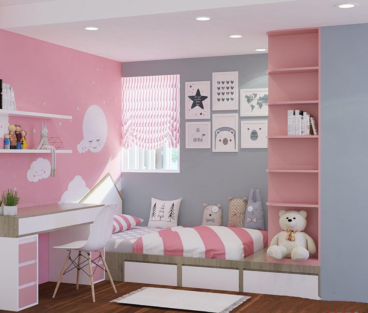 Giường ngăn kéo 1m2 cho bé