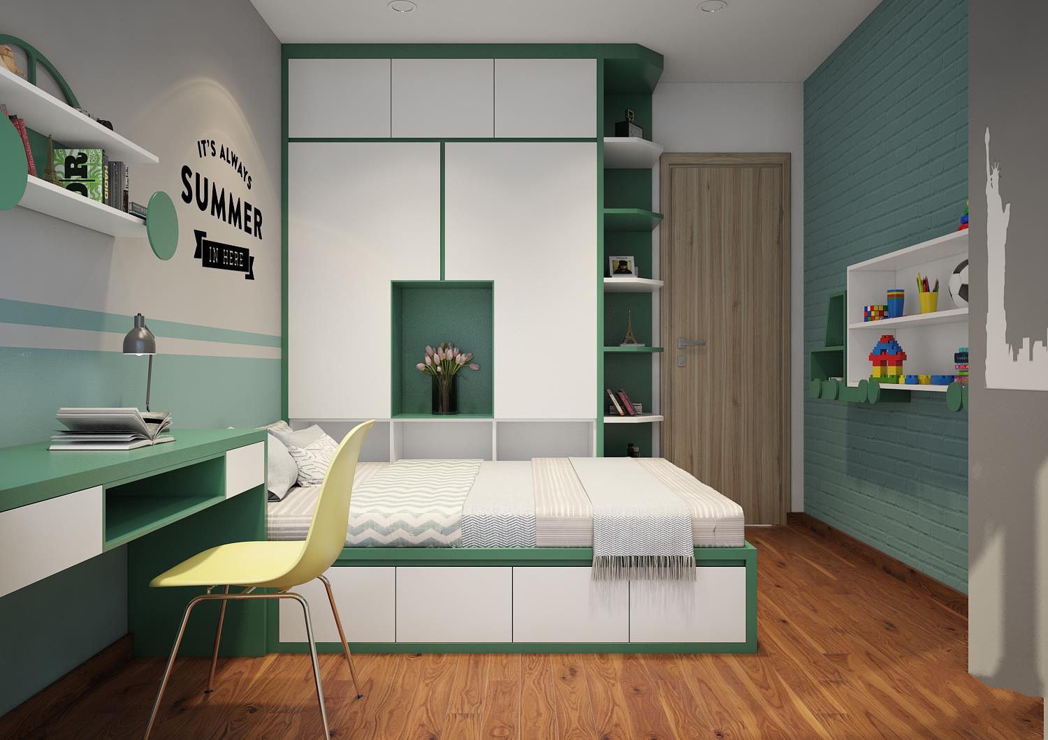 Giường ngăn kéo đơn giản