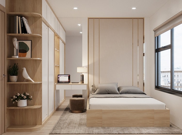cách bố trí phòng ngủ nhỏ