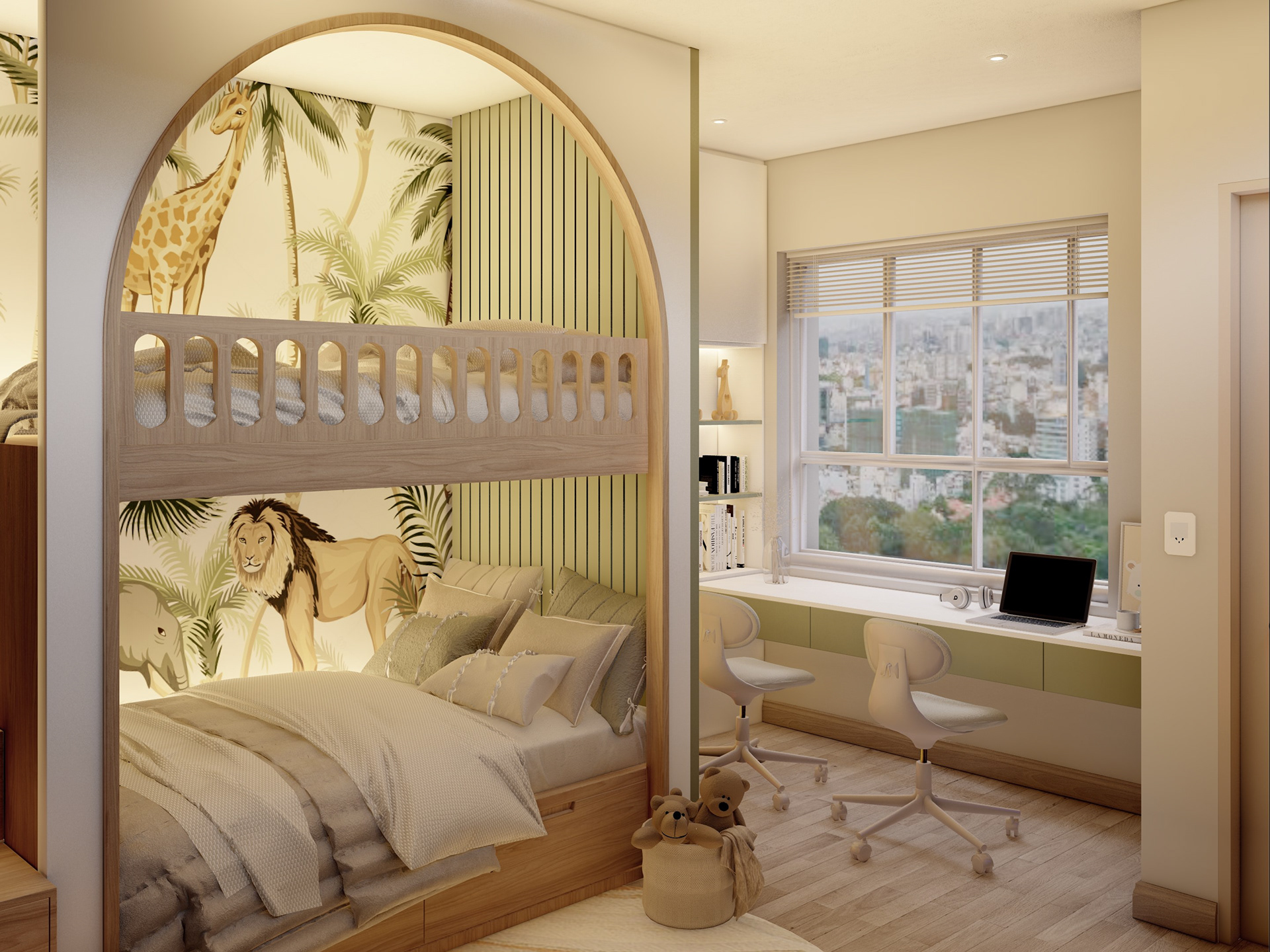 B&agrave;n học đặt s&aacute;t cửa sổ đ&oacute;n được nhiều &aacute;nh s&aacute;ng