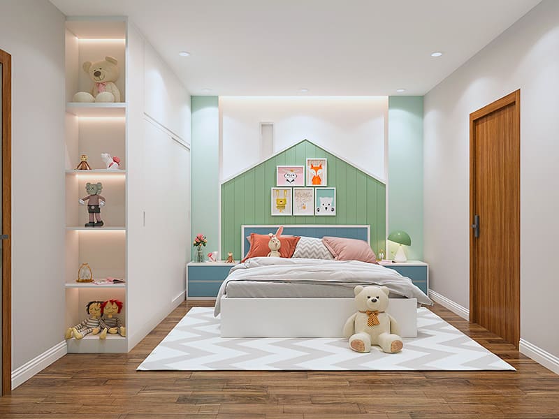 Nội thất ph&ograve;ng ngủ b&eacute; g&aacute;i 