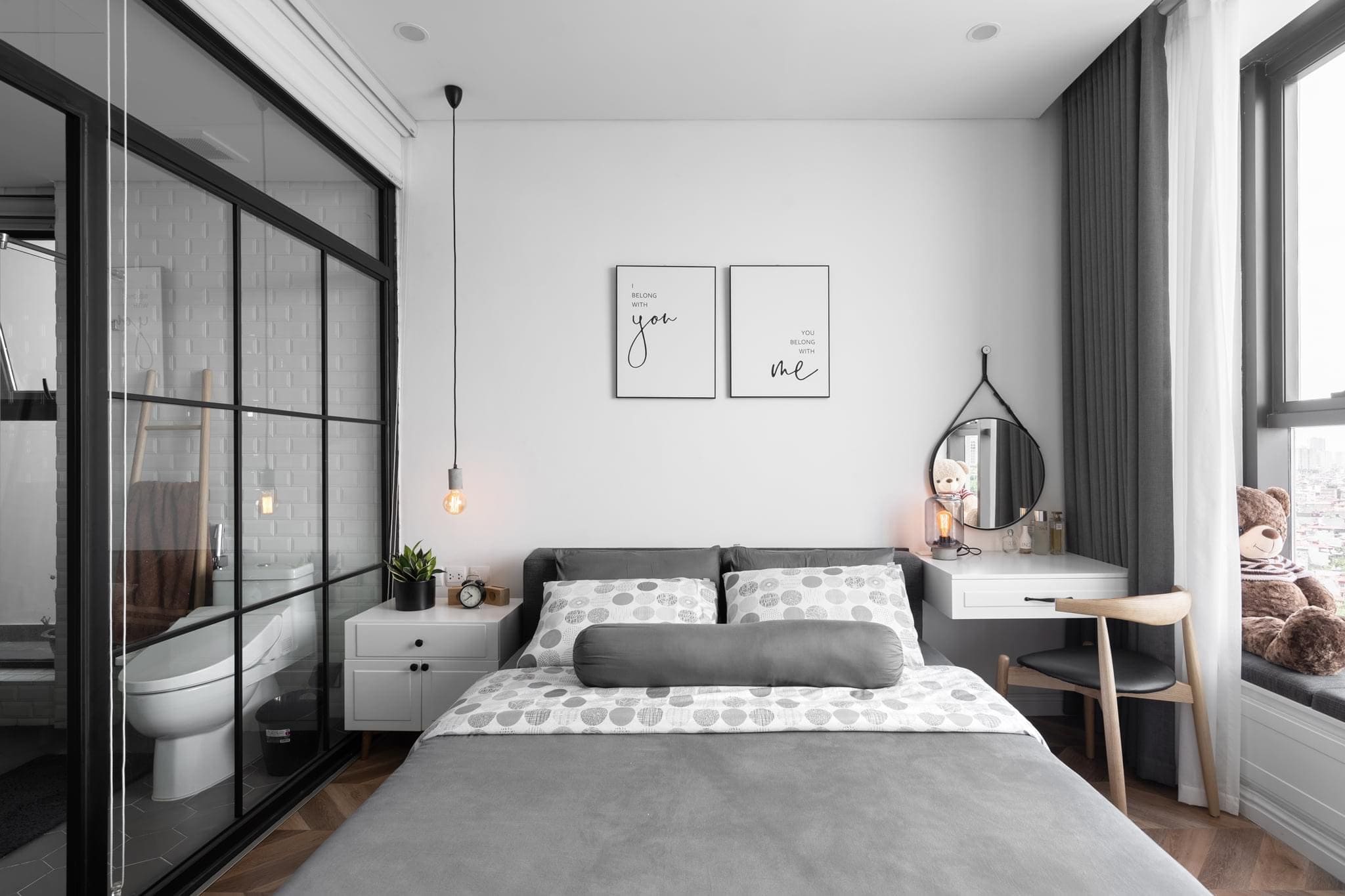 Phòng ngủ chung cư phong cách Bắc Âu