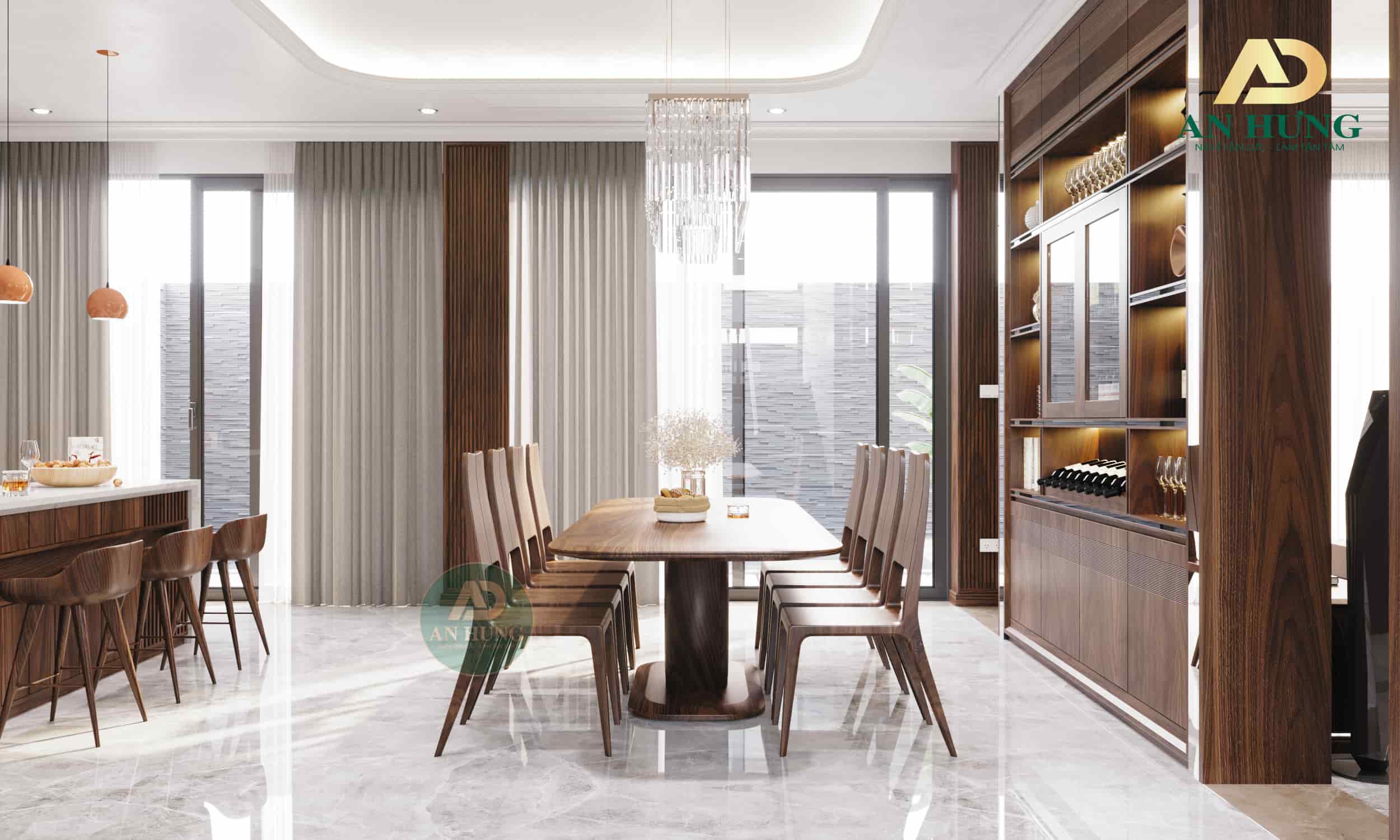 Vệ sinh ph&ograve;ng ăn gỗ &oacute;c ch&oacute; rất dễ d&agrave;ng v&agrave; nhanh ch&oacute;ng