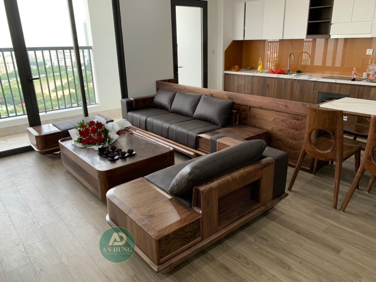 Nội thất chung cư gỗ &oacute;c ch&oacute; c&oacute; vẻ đẹp sang trọng, đẳng cấp