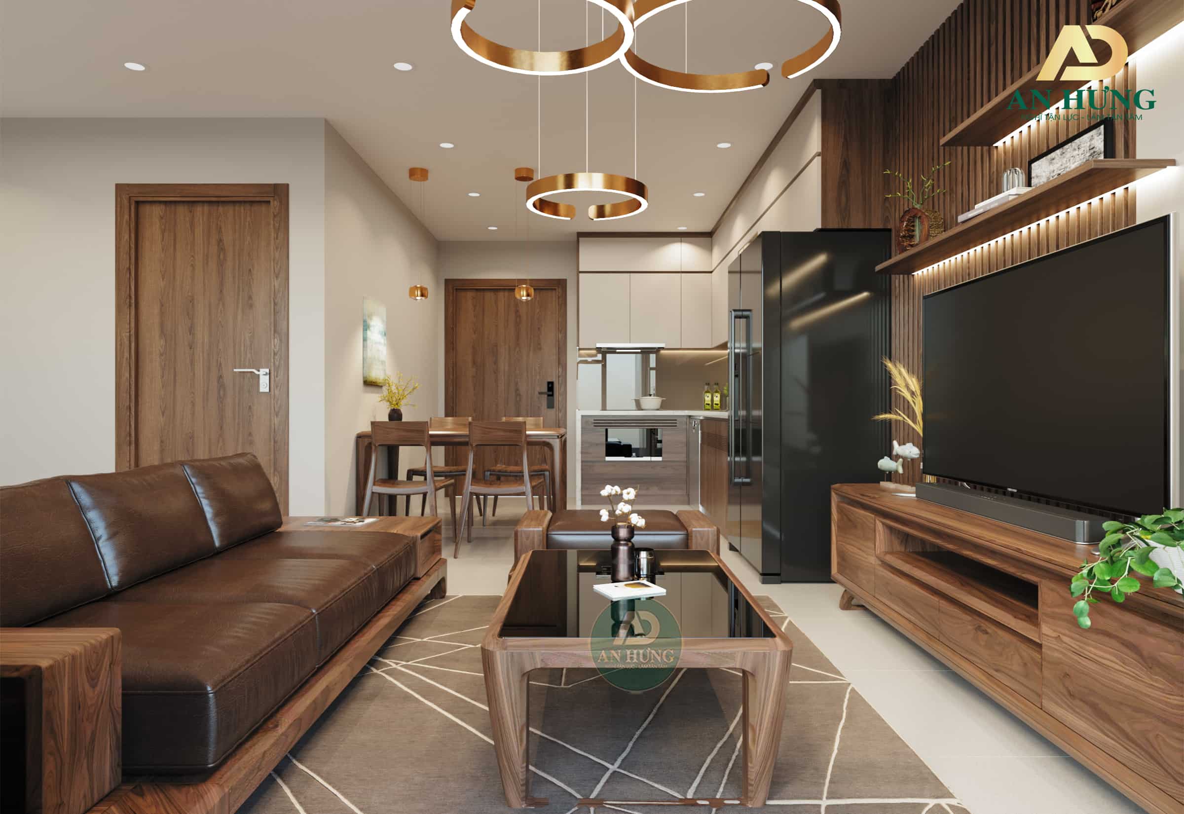 NỘI THẤT GỖ ÓC CHÓ TẠI VINHOMES SMART CITY