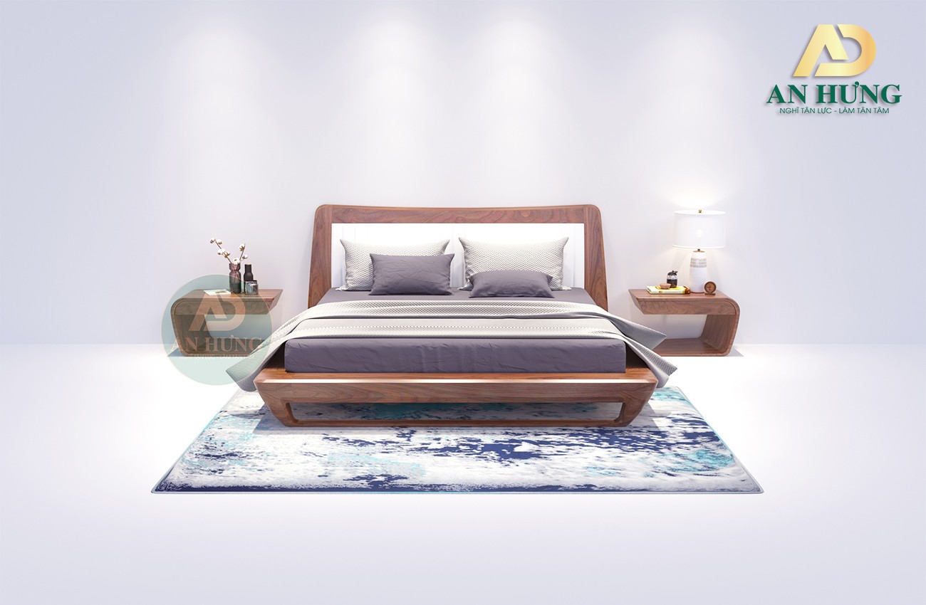 MẪU GIƯỜNG NGỦ GỖ ÓC CHÓ ĐẸP - FF30