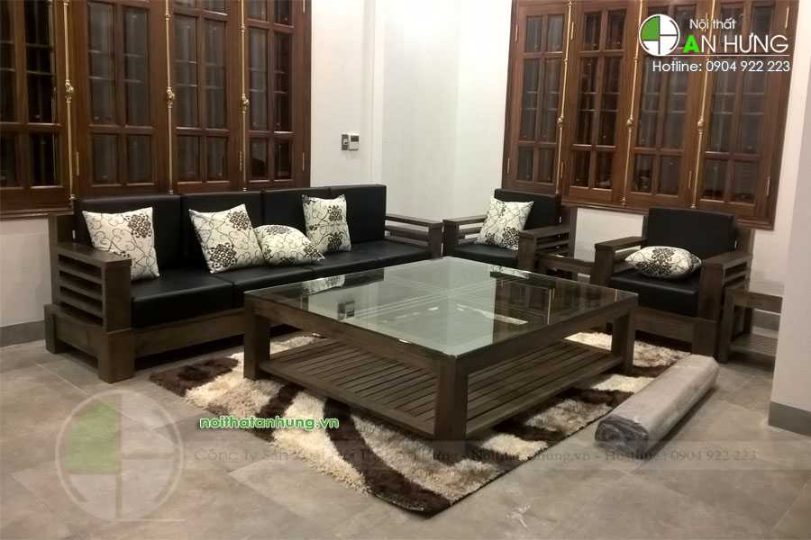 Những mẫu bàn ghế gỗ phòng khách chữ l không thể thiếu cho không gian đầm ấm!
