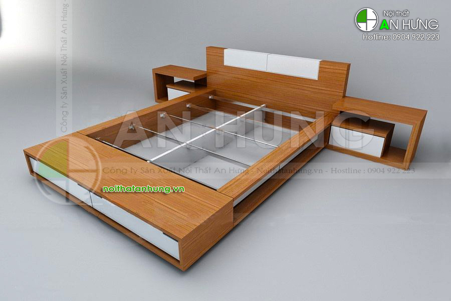 Mẫu giường ngủ có ngăn kéo tiện dụng nhất hiện nay