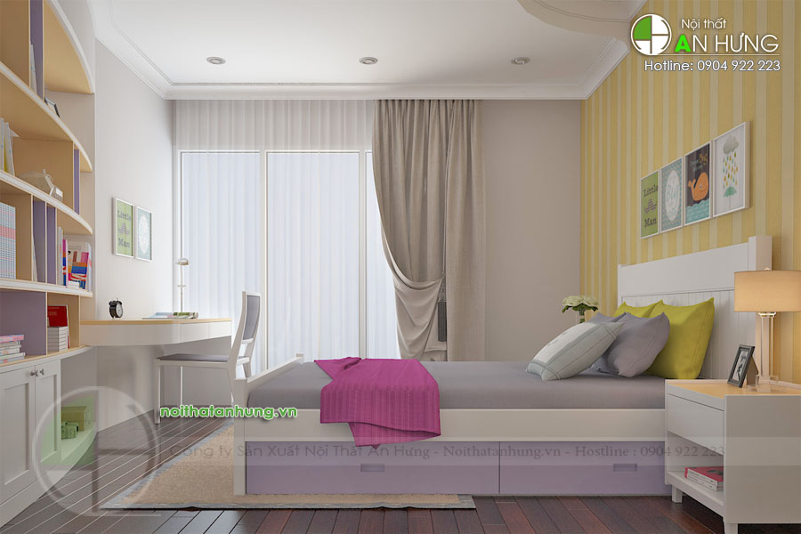 Top những mẫu phòng ngủ đẹp cho thiếu nữ