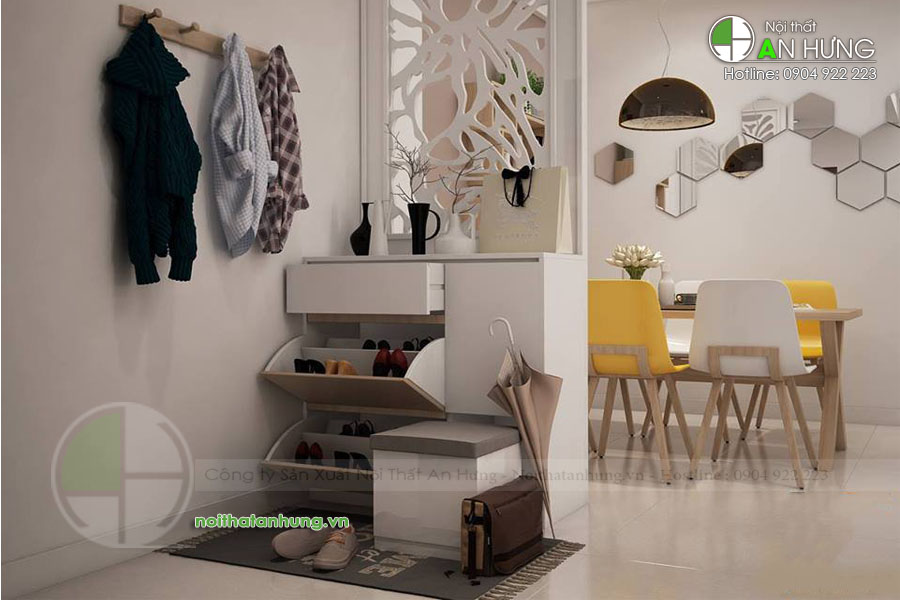 Mẫu tủ giày hiện đại nhất hiện nay