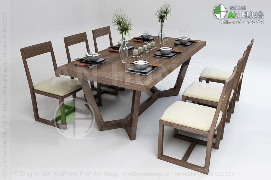 BỘ BÀN ĂN GỖ ĐẸP - BGA07