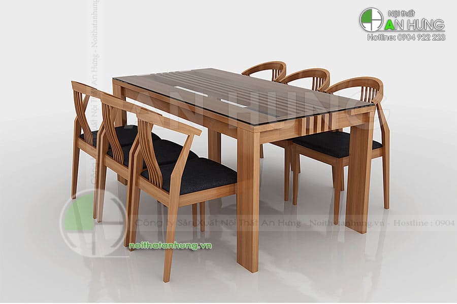 MẪU BÀN GHẾ ĂN BẰNG GỖ ĐẸP - BGA13