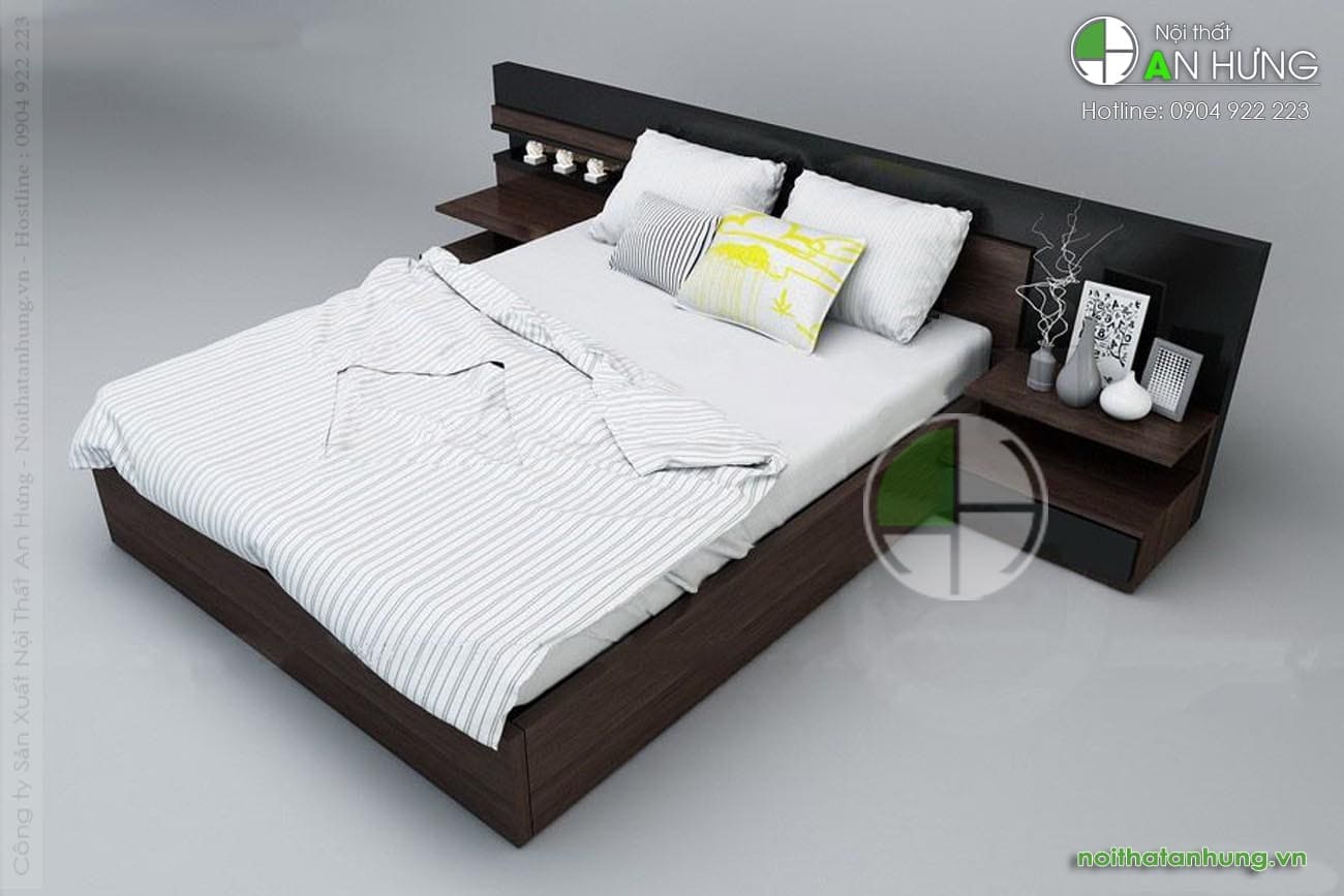 MẪU GIƯỜNG NGỦ GỖ CÔNG NGHIỆP - GN14