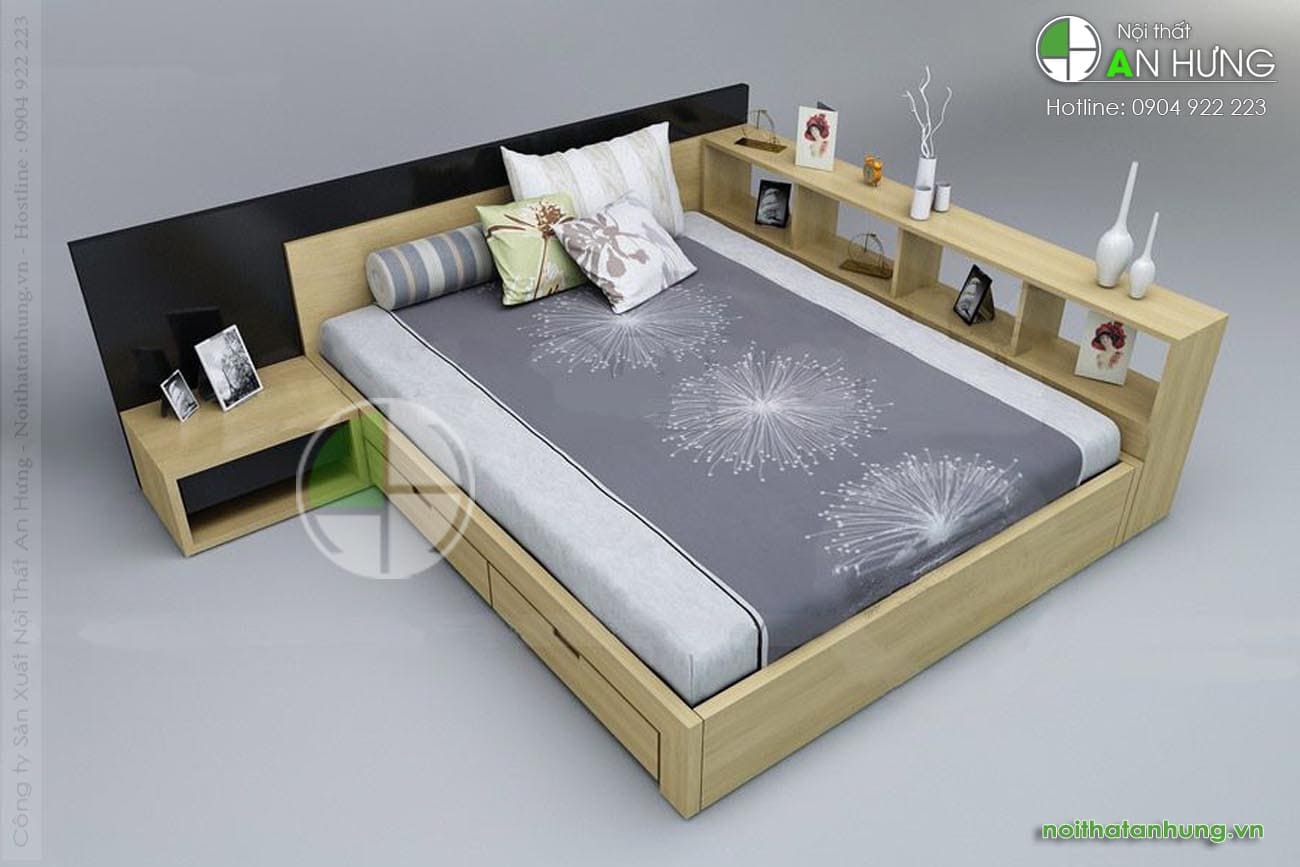 MẪU GIƯỜNG NGỦ ĐẸP CÓ NGĂN KÉO HIỆN ĐẠI - GN16
