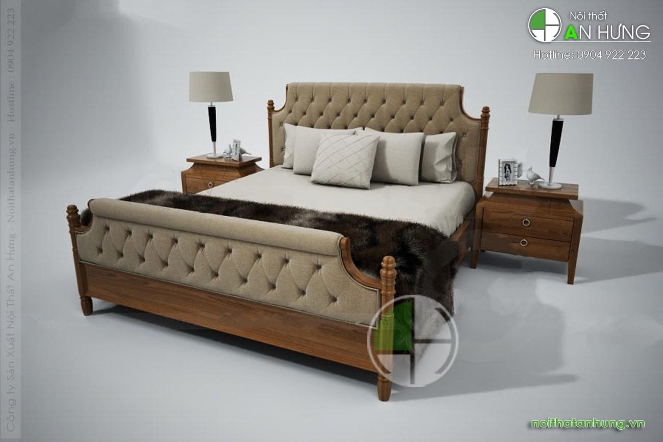 GIƯỜNG NGỦ TÂN CỔ ĐIỂN ĐẸP  - GN23
