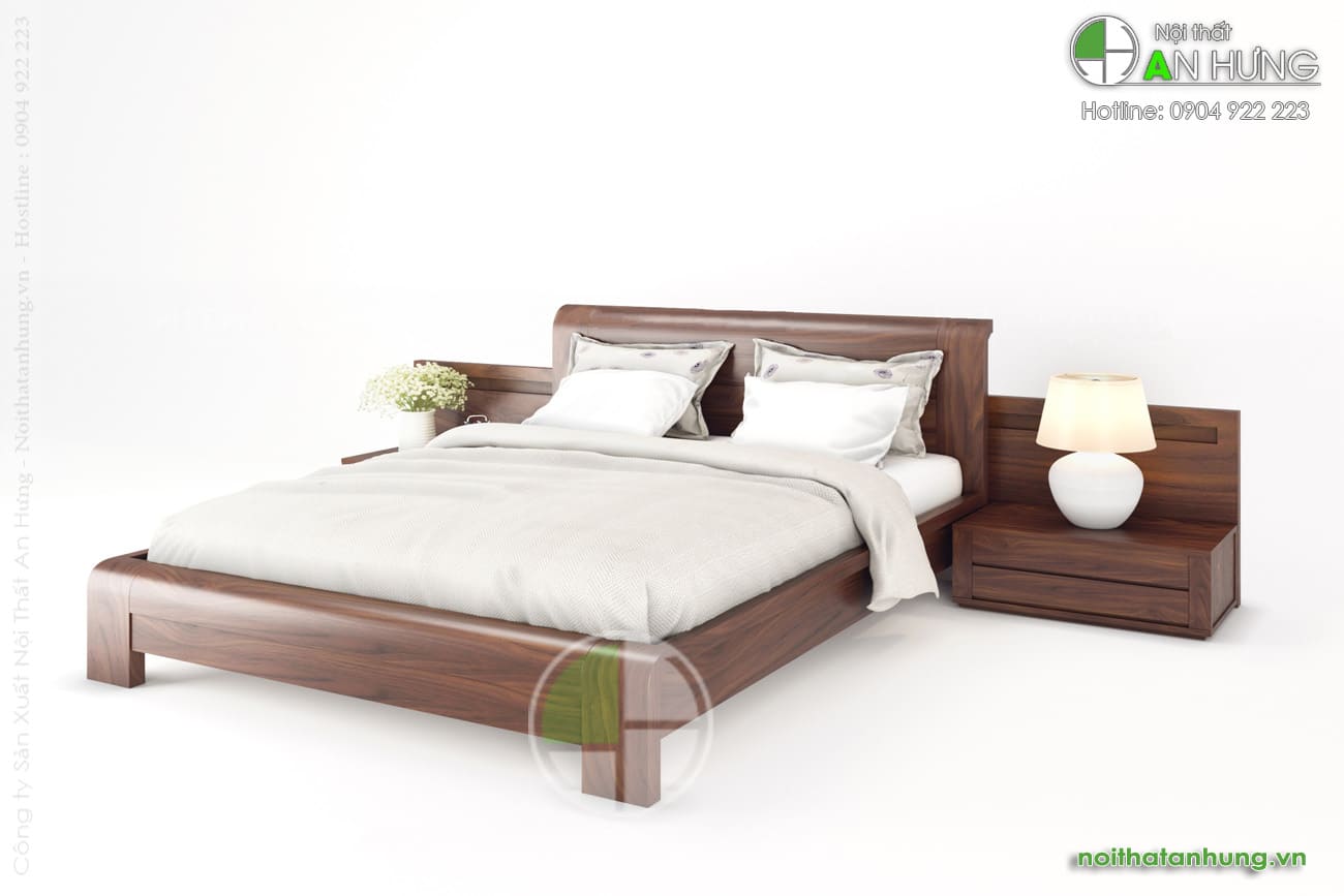 MẪU GIƯỜNG NGỦ GỖ ĐẸP HIỆN ĐẠI - GN37
