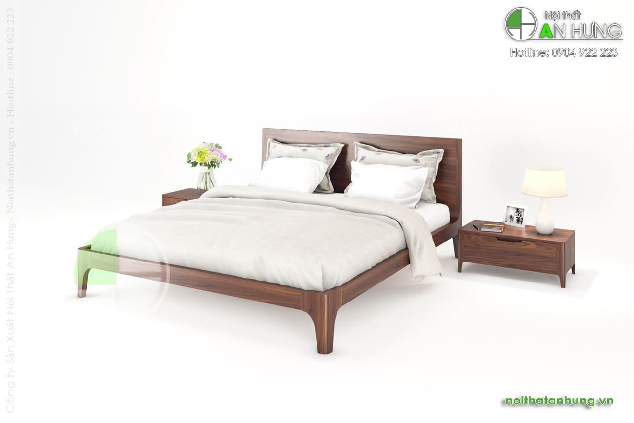 MẪU GIƯỜNG NGỦ GỖ TỰ NHIÊN CAO CẤP ĐẸP - GN52