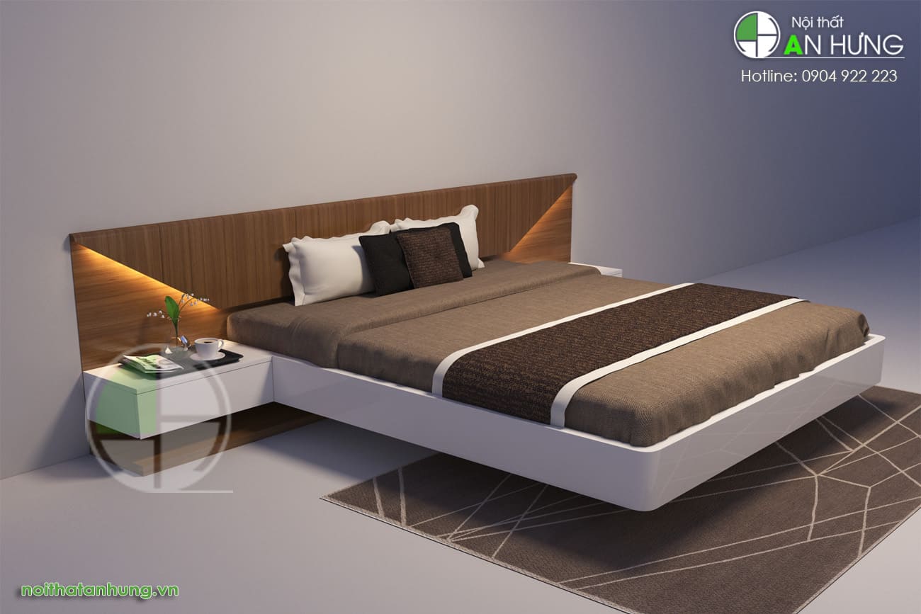 MẪU GIƯỜNG NGỦ GỖ CÔNG NGHIỆP HIỆN ĐẠI ĐẸP - GN61