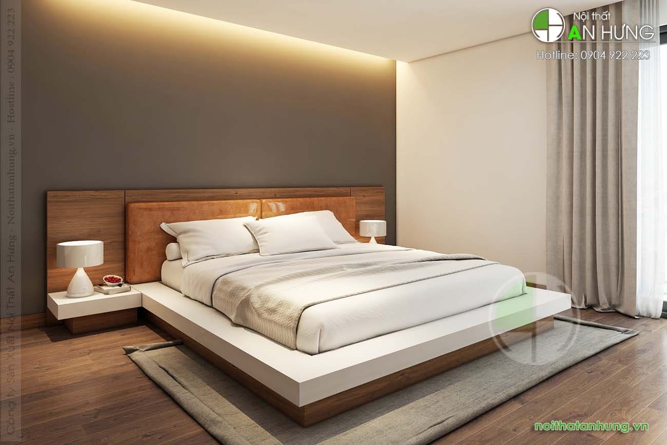 MẪU GIƯỜNG NGỦ HIỆN ĐẠI BỌC DA ĐẦU GIƯỜNG ĐỘC ĐÁO - GN62