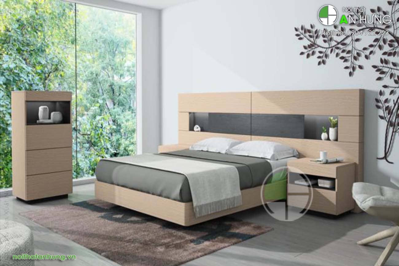 MẪU GIƯỜNG NGỦ HIỆN ĐẠI GỖ CÔNG NGHIỆP - GT72