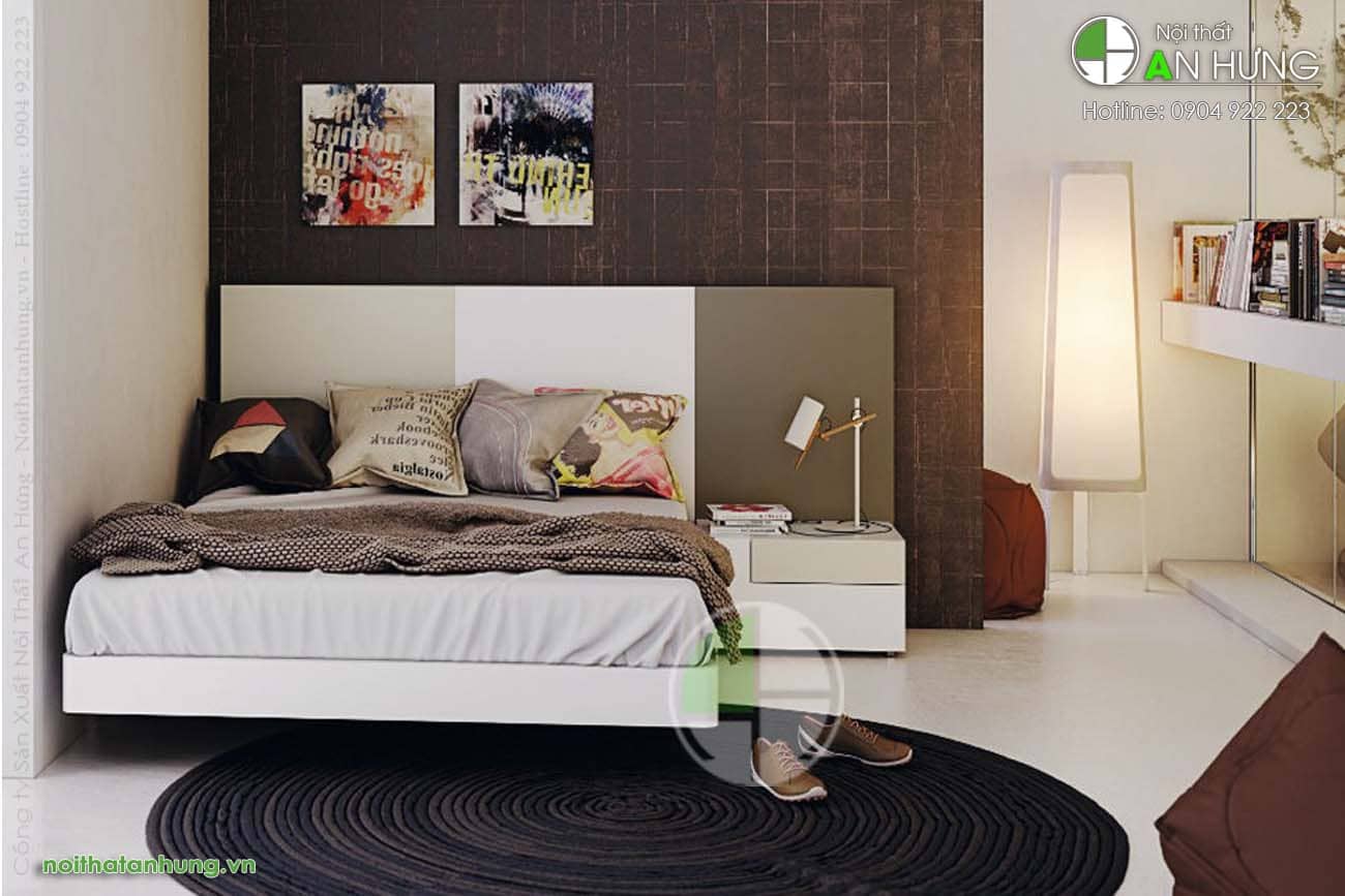 Giường ngủ nhỏ xinh màu trắng - GT75