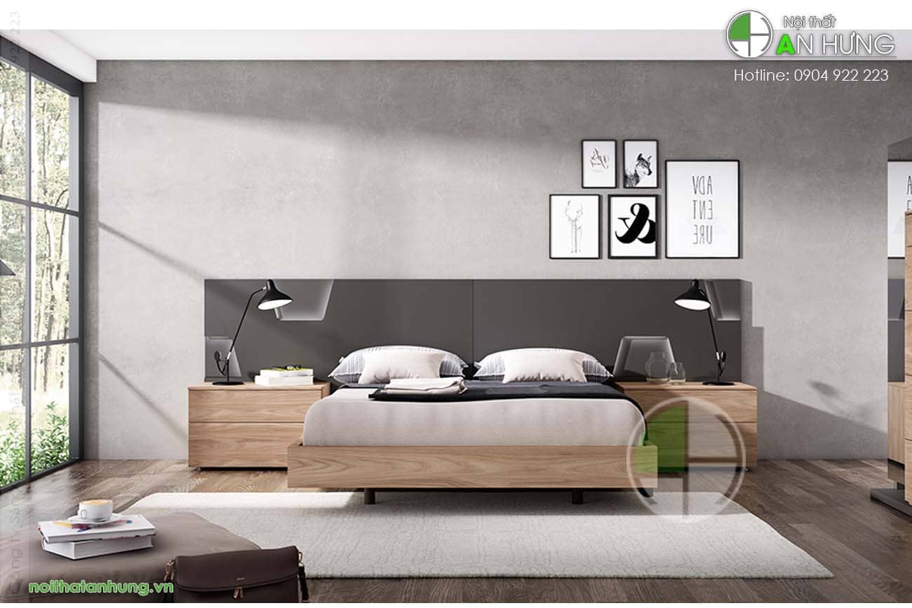 Mẫu giường ngủ hiện đại đẹp - GT77