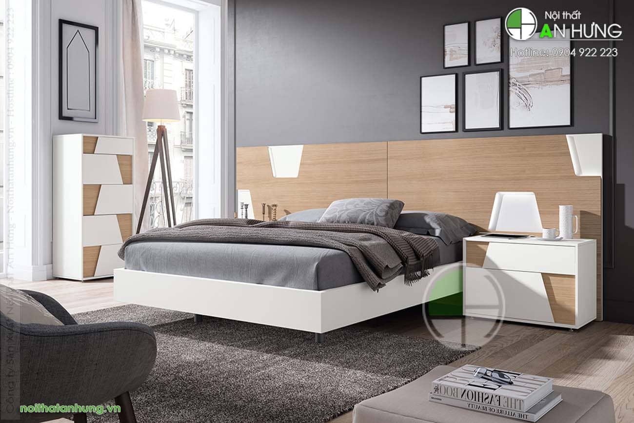 THIẾT KẾ GIƯỜNG NGỦ ĐƠN GIẢN ĐẸP HIỆN ĐẠI - GT79
