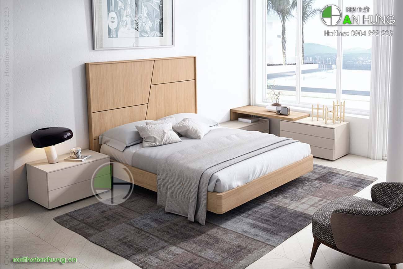 MẪU GIƯỜNG NGỦ GỖ CÔNG NGHIỆP CAO CẤP ĐẸP - GT85