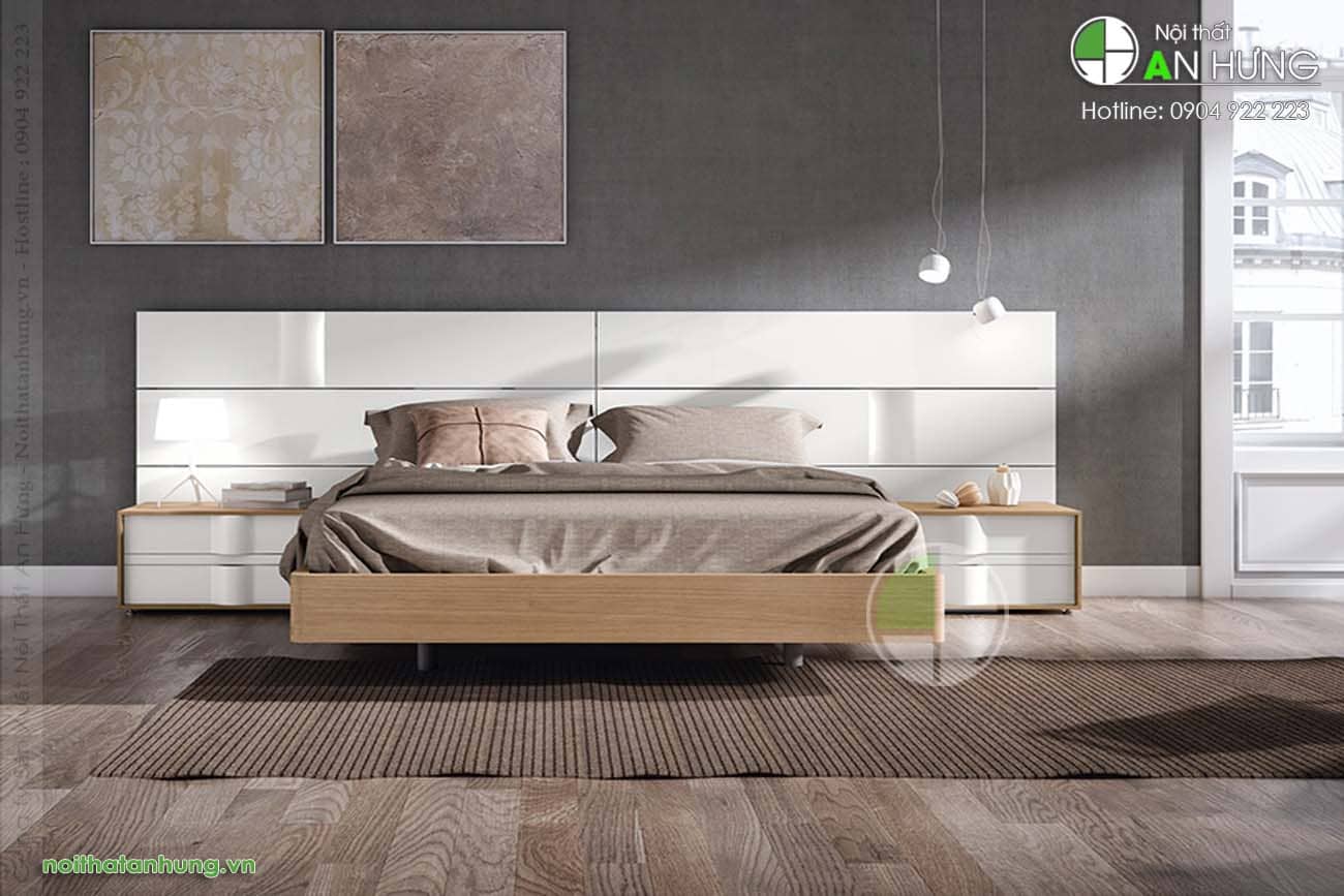 GIƯỜNG NGỦ GỖ CÔNG NGHIỆP ĐẸP HIỆN ĐẠI - GT87