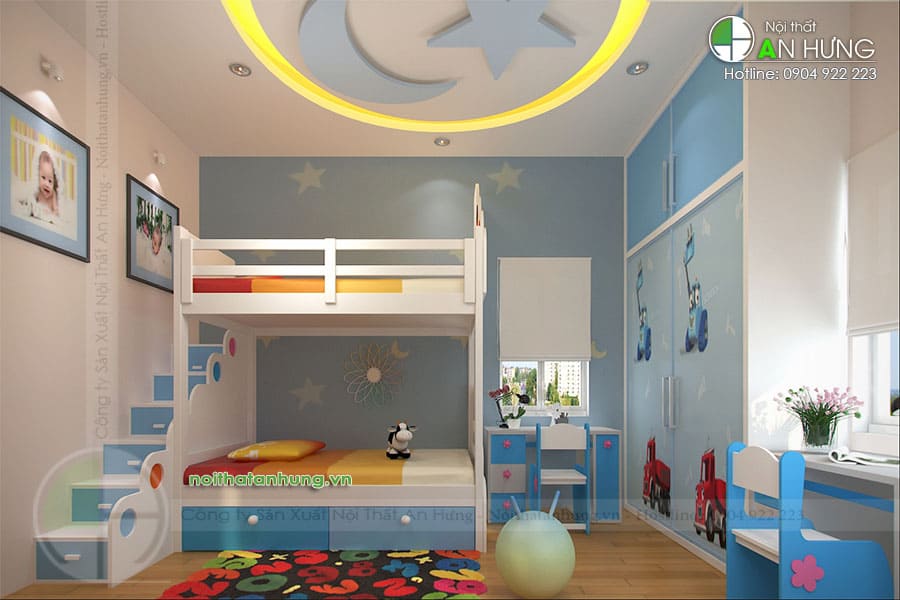MẪU THIẾT KẾ GIƯỜNG TẦNG ĐẸP HIỆN ĐẠI - GT18