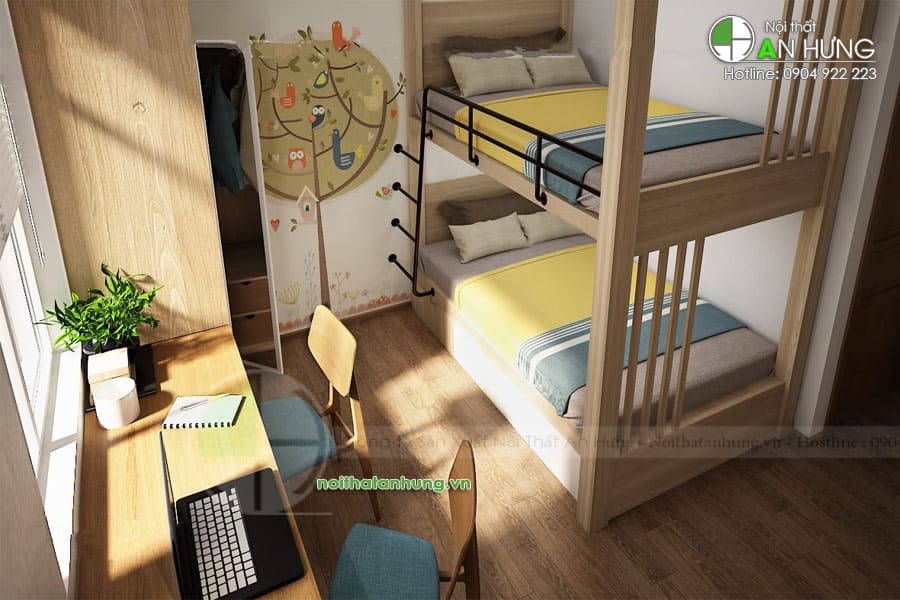 PHÒNG NGỦ ĐẸP CÓ GIƯỜNG TẦNG ĐẸP HIỆN ĐẠI - GT21