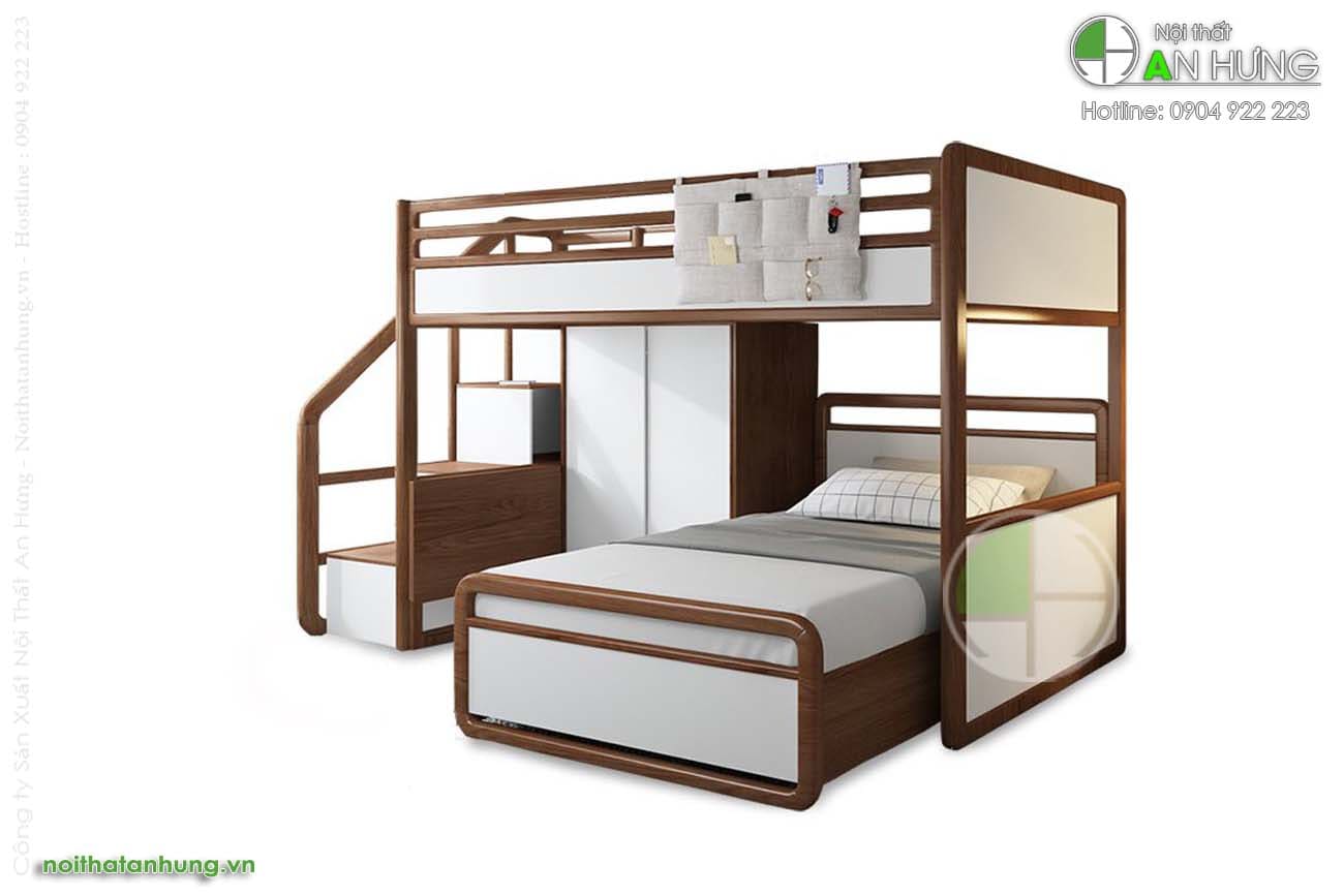 Giường tầng kết hợp tủ quần áo - GT38