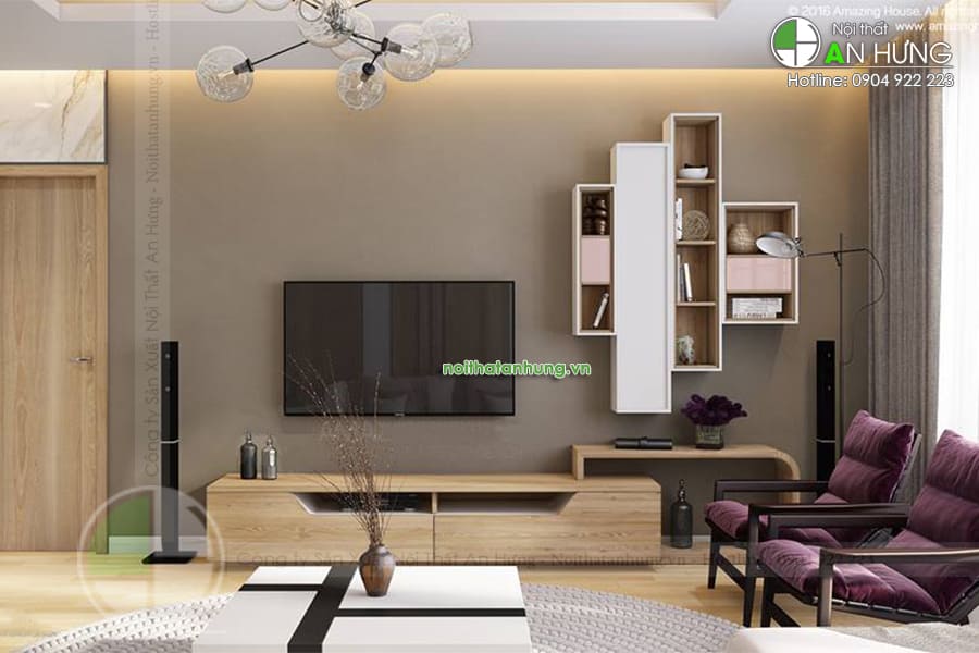 MẪU KỆ TIVI ĐƠN GIẢN HIỆN ĐẠI - KTV04
