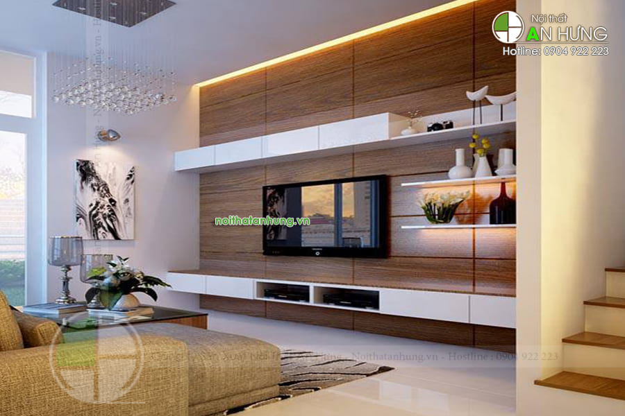 MẪU KỆ TIVI GỖ CÔNG NGHIỆP - KTV07