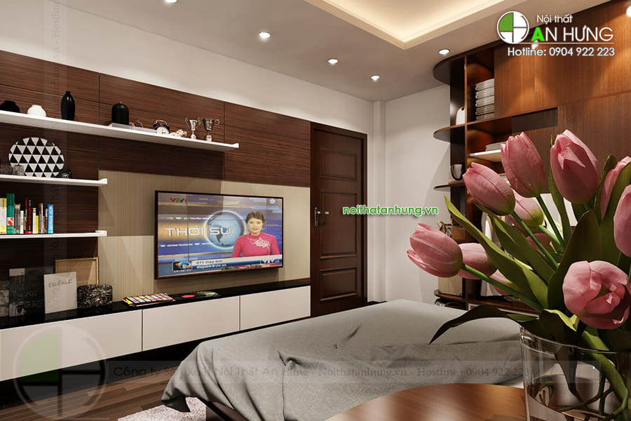 MẪU KỆ TIVI TREO TƯỜNG PHÒNG NGỦ - KTV20