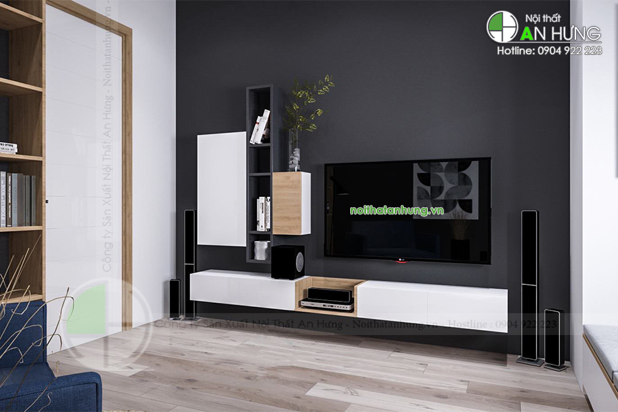 MẪU KỆ TIVI TREO TƯỜNG ĐẸP - KTV33