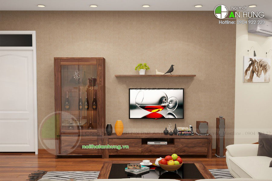 Mẫu kệ tivi kết hợp tủ rượu - KTV42
